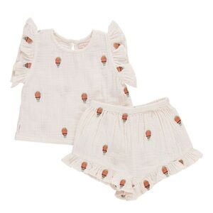 Pink Chicken - Girls Roey 2 Piece Set - Hot Air Balloons